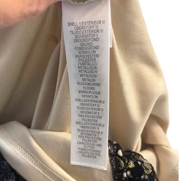 Adrianna Papell - AP1D101560 Sleeveless Velvet Lace Sheath Dress Size 4 NWT - Picture 11 of 12